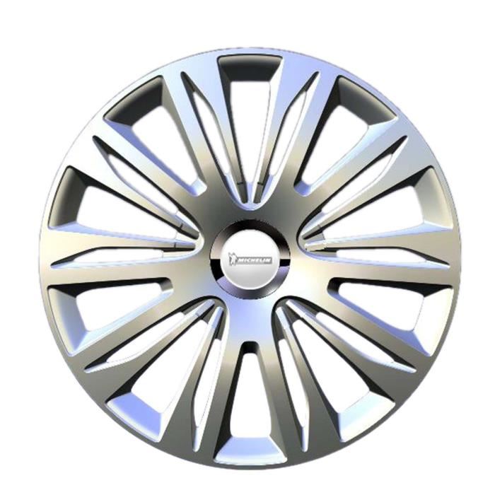 MICHELIN 4 enjoliveurs 16" Chromé NVS42