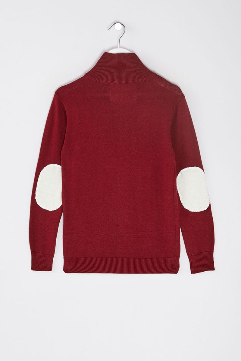 👕 sweat bordeaux basique – Garçon (4 à 14 ans)