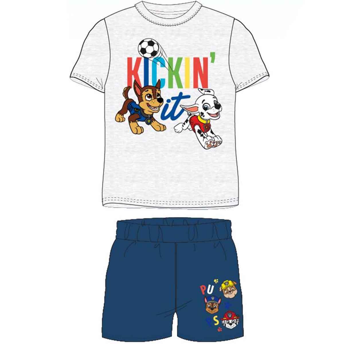 Ensemble Pat’Patrouille Garçon – T-shirt & Short Été Confortable