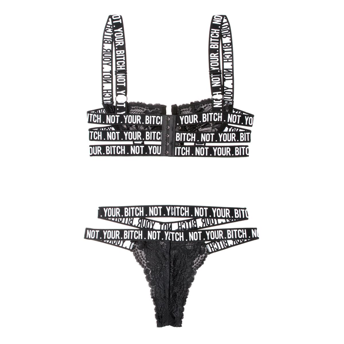 Ensemble de Lingerie Fantasy Lingerie Noir (M/L)