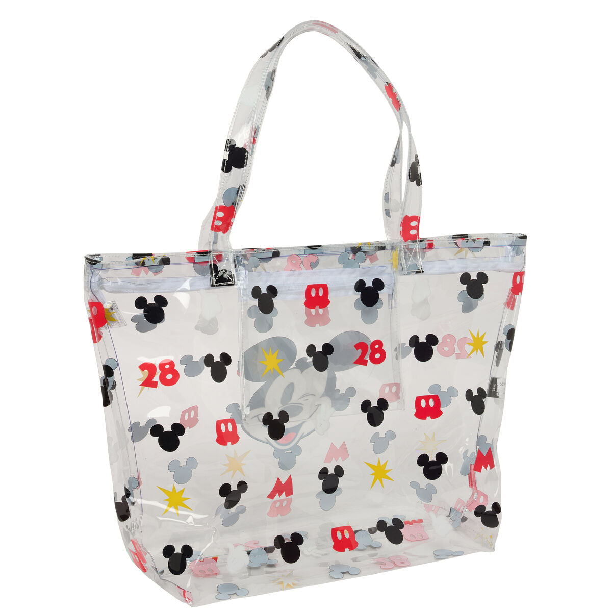 Sac-à-main Femme Mickey Mouse Clubhouse Beach Multicouleur Transparent 54 x 35 x 17 cm