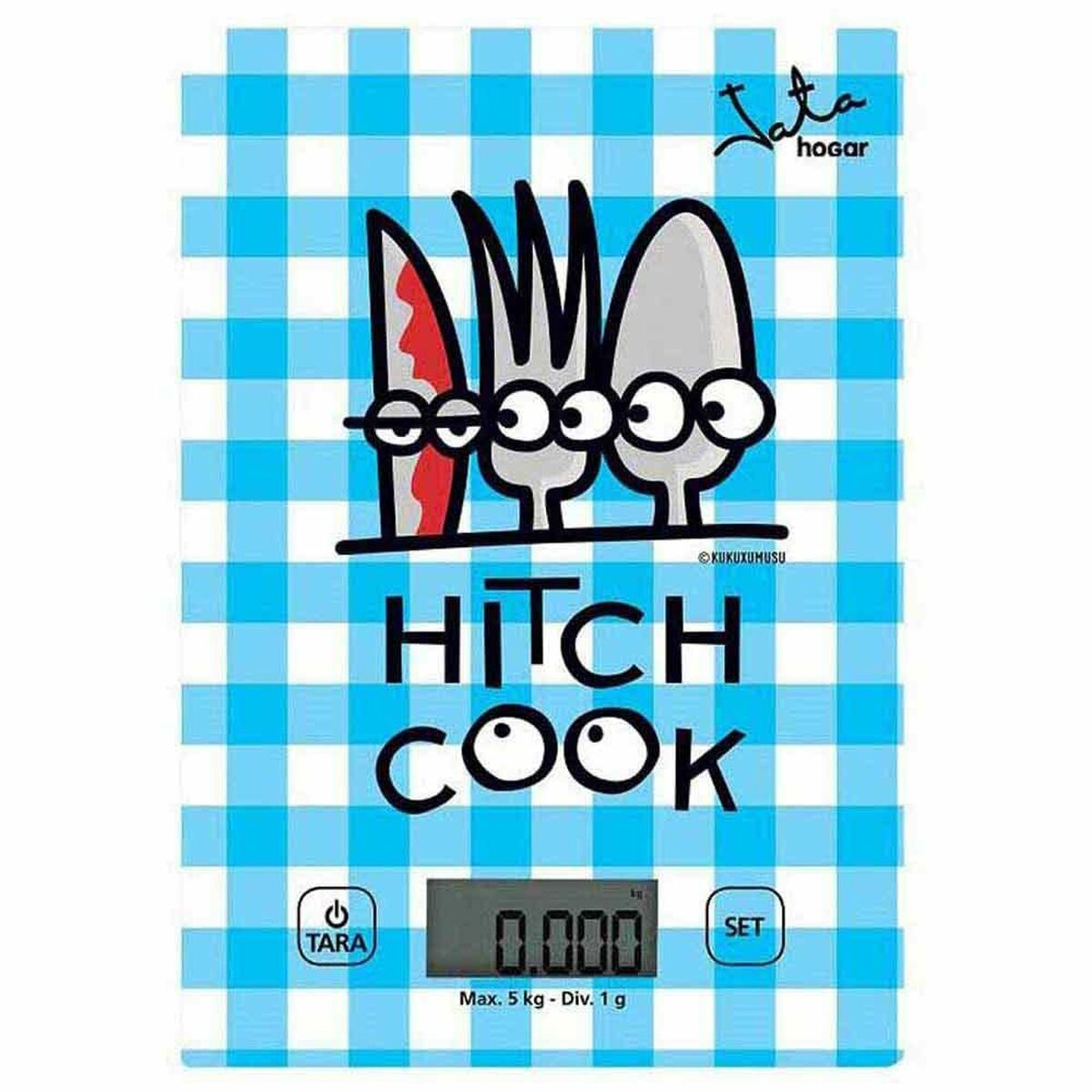 balance de cuisine numérique JATA 732K Kukuxumusu Bleu 5 kg