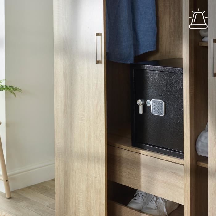 Coffre-fort Électronique a Alarme - YALE - YEC/390/DB2 - Large 40L - 39x35x36cm