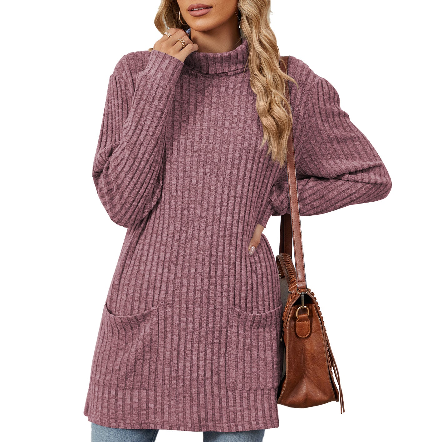 Pull Femme Long Casual Confort