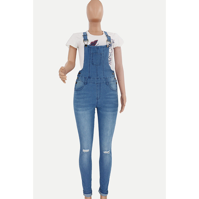 Salopette Jean Femme Slim Denim
