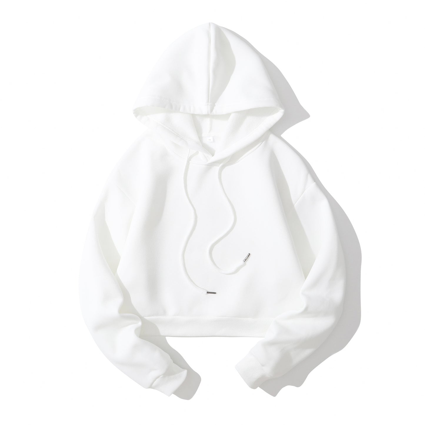 Hoodie Femme Court Taille Haute – Sweat à Capuche Polaire Tendance