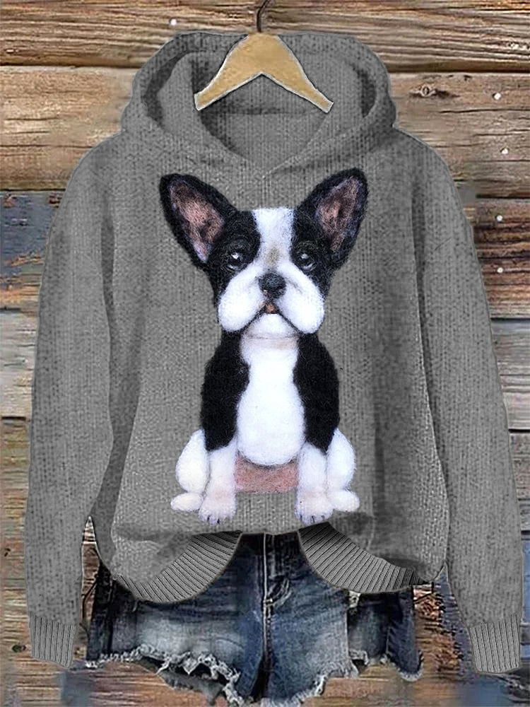 Pull Femme Imprimé Chat Casual