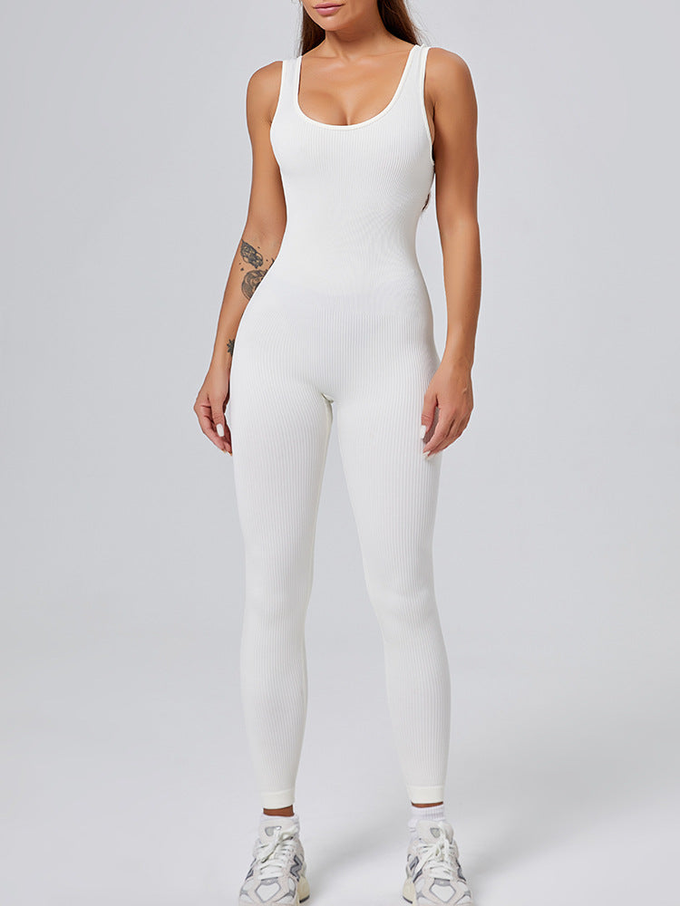 Combinaison Femme Sport Sculptante Sans Manches