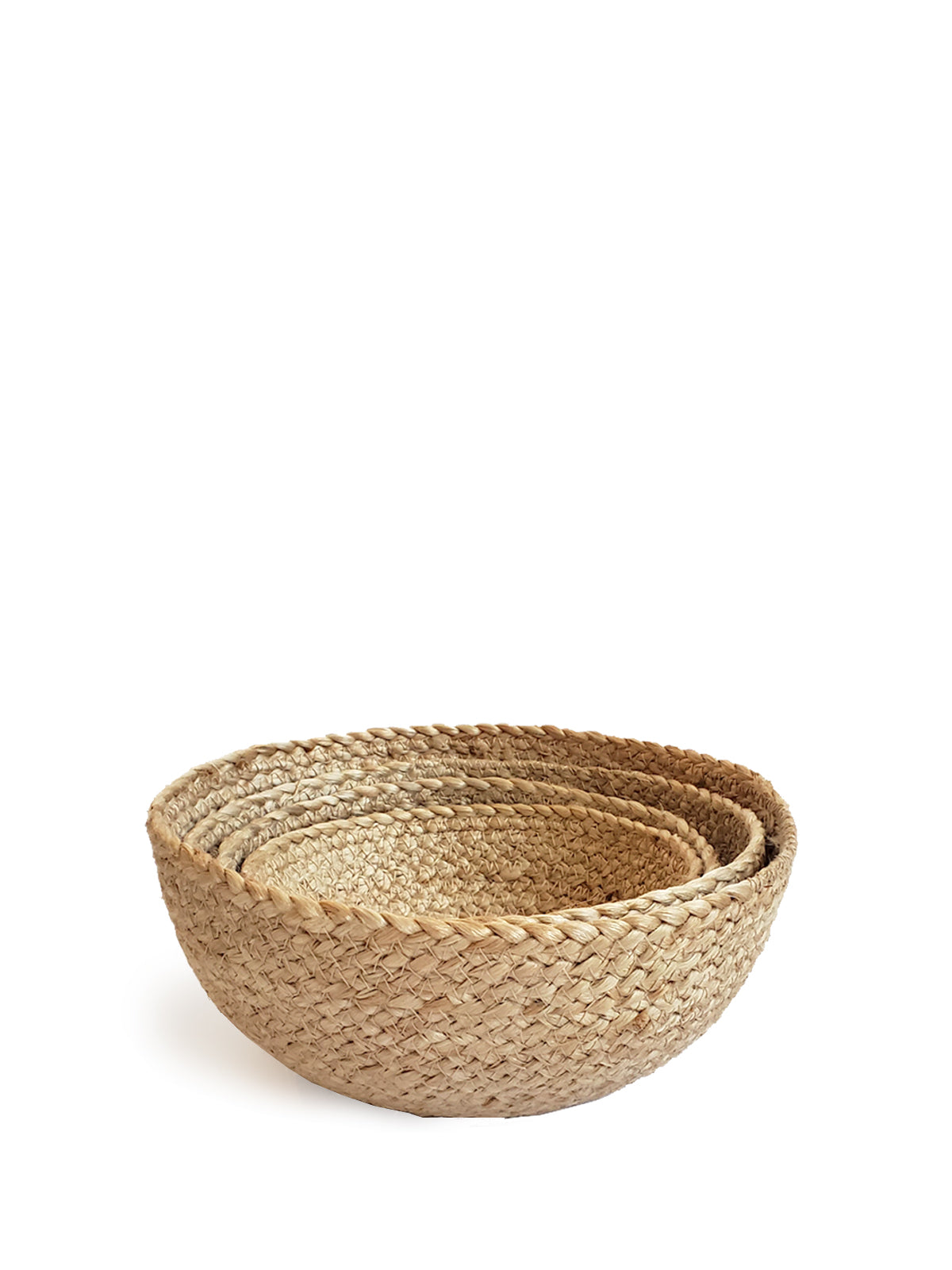 Ensemble de paniers tressés en jute – Rangement déco naturel