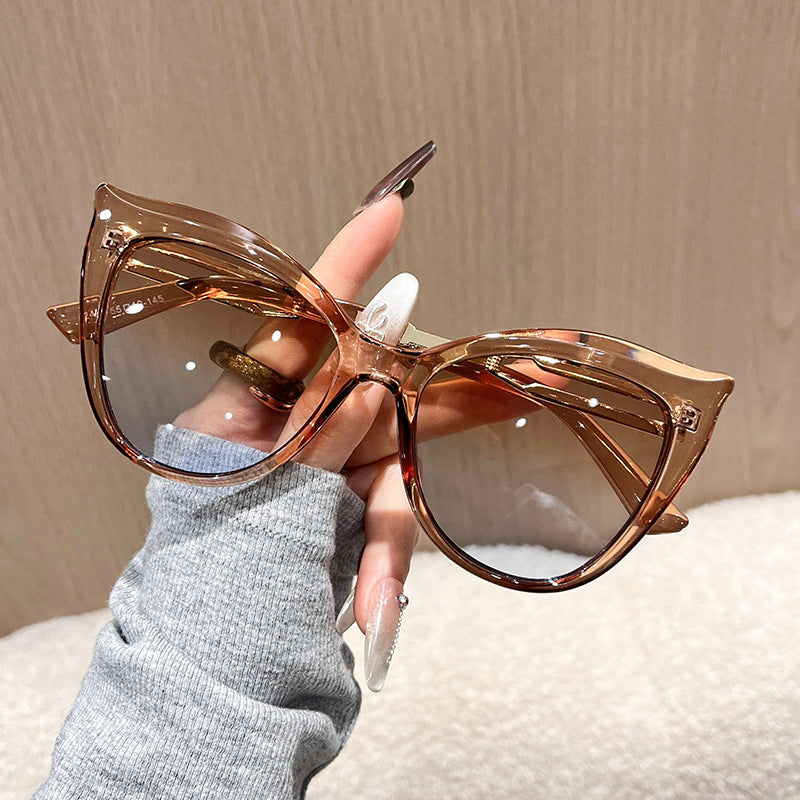 Lunettes de soleil oversize élégantes femme