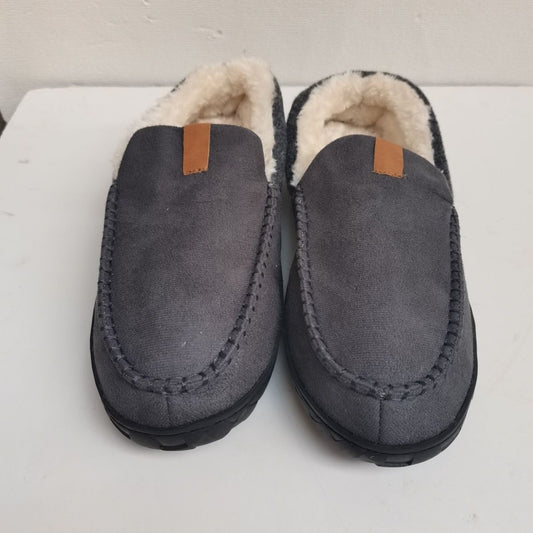 Chaussons Homme Fourrés Antidérapants – Confort Hiver