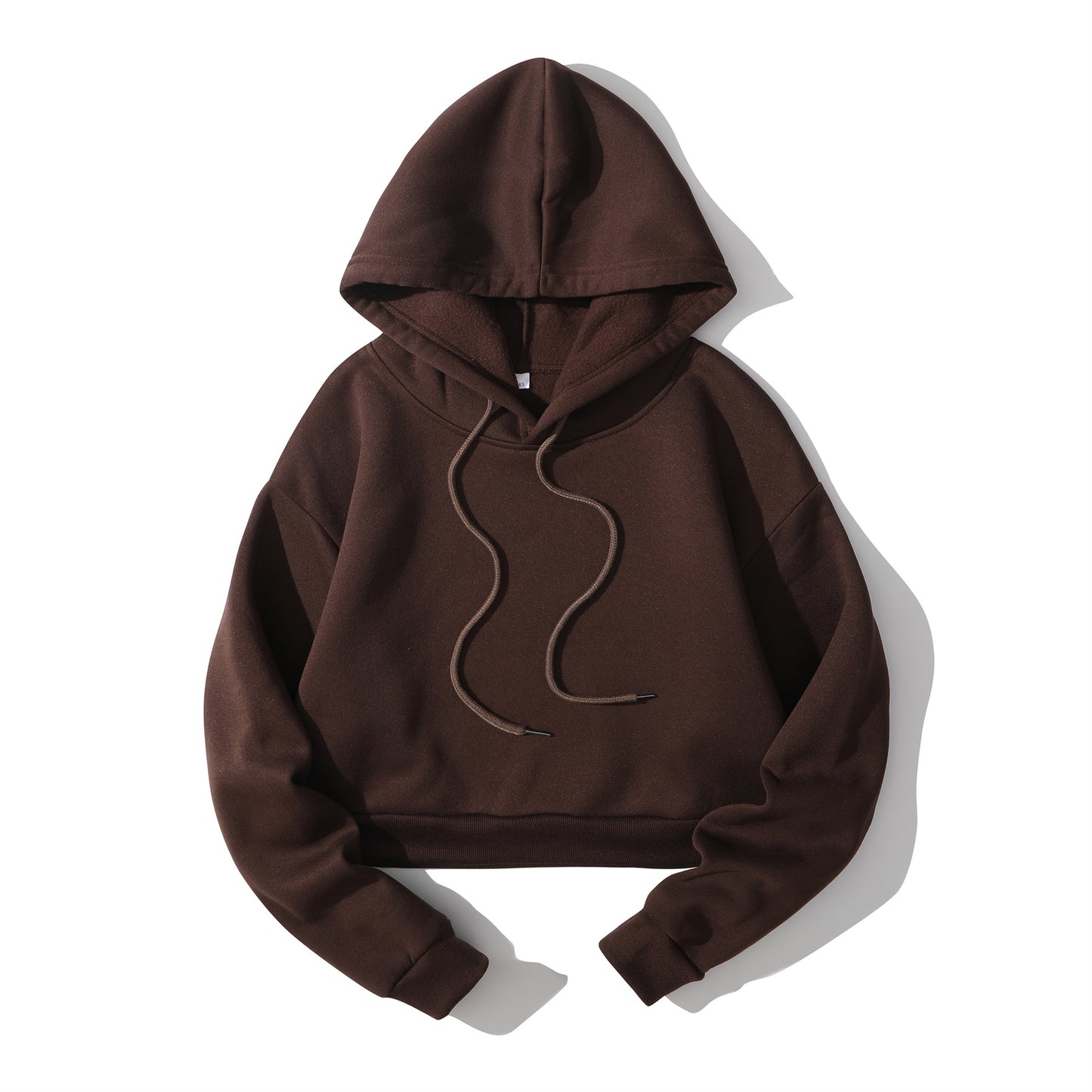 Hoodie Femme Court Taille Haute – Sweat à Capuche Polaire Tendance