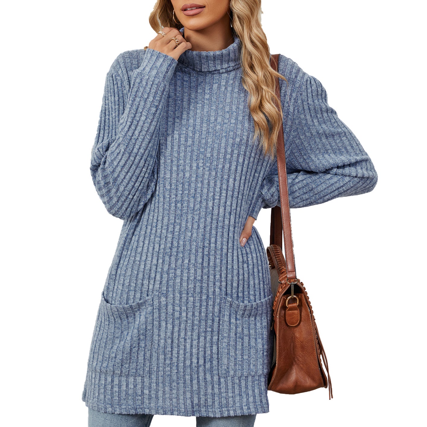 Pull Femme Long Casual Confort