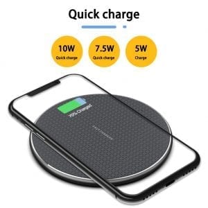 🔋 Chargeur Sans Fil Rapide – Ultra Fin et Élégant