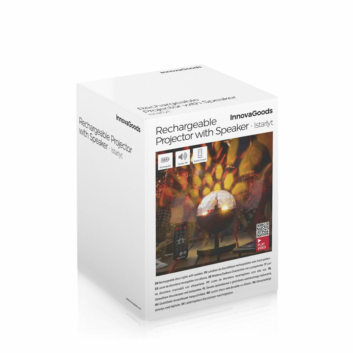 Projecteur LED Rechargeable – Ambiance Lumineuse & Fête Instantanée 🎉