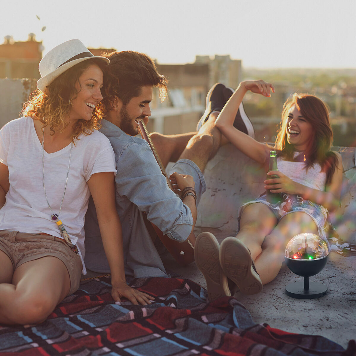 Projecteur LED Rechargeable – Ambiance Lumineuse & Fête Instantanée 🎉