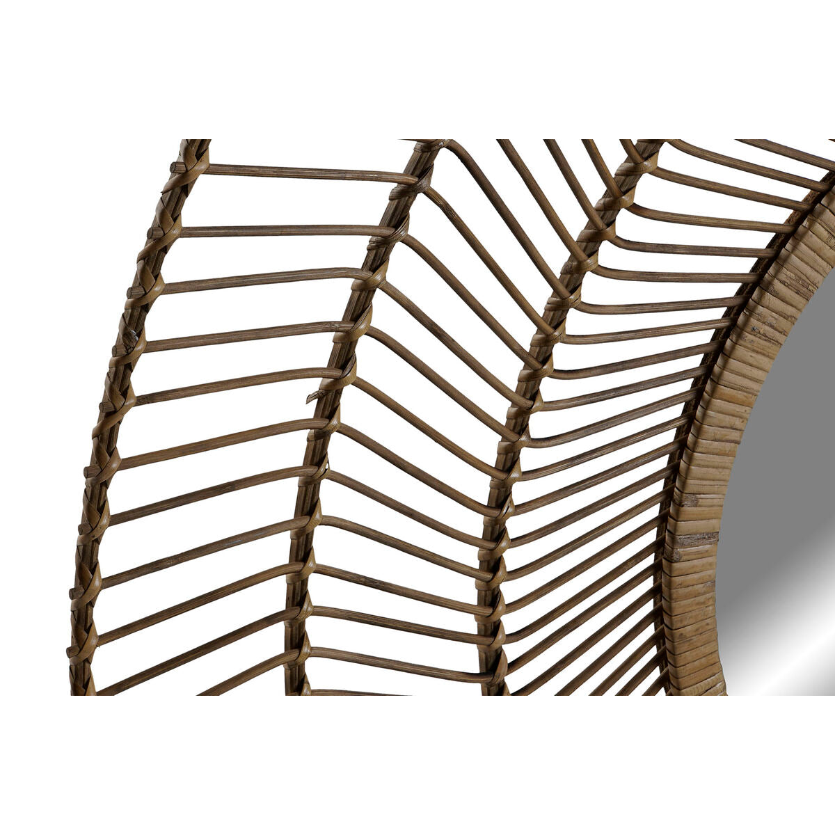 Miroir mural Home ESPRIT Naturel Tropical 110 x 2,5 x 110 cm