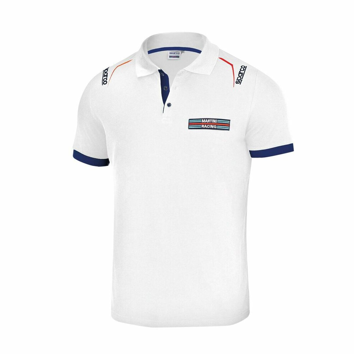 👕 Polo à manches courtes homme Sparco Martini Racing Blanc