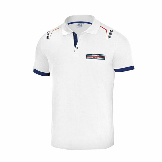 👕 Polo à manches courtes homme Sparco Martini Racing Blanc