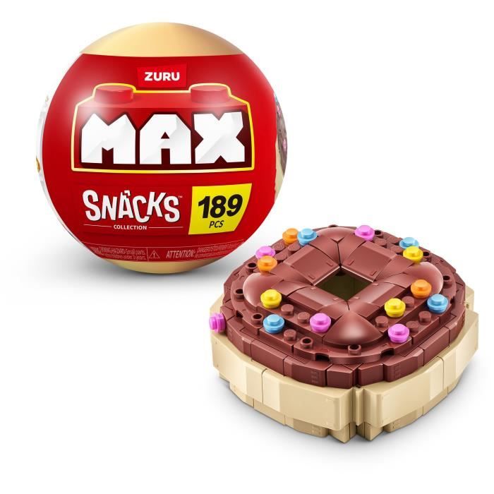 Set de construction - ZURU - Snack - 200 pieces max - 6 snacks - Burger, glace ou sushi