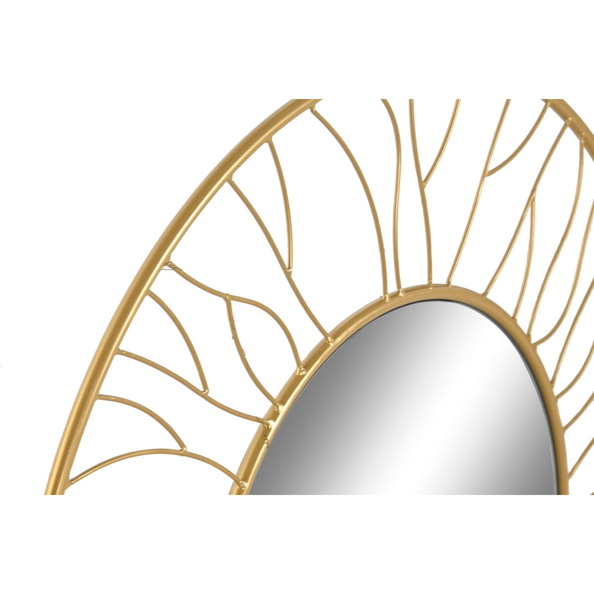 Miroir mural Home ESPRIT Doré 70 x 2 x 70 cm