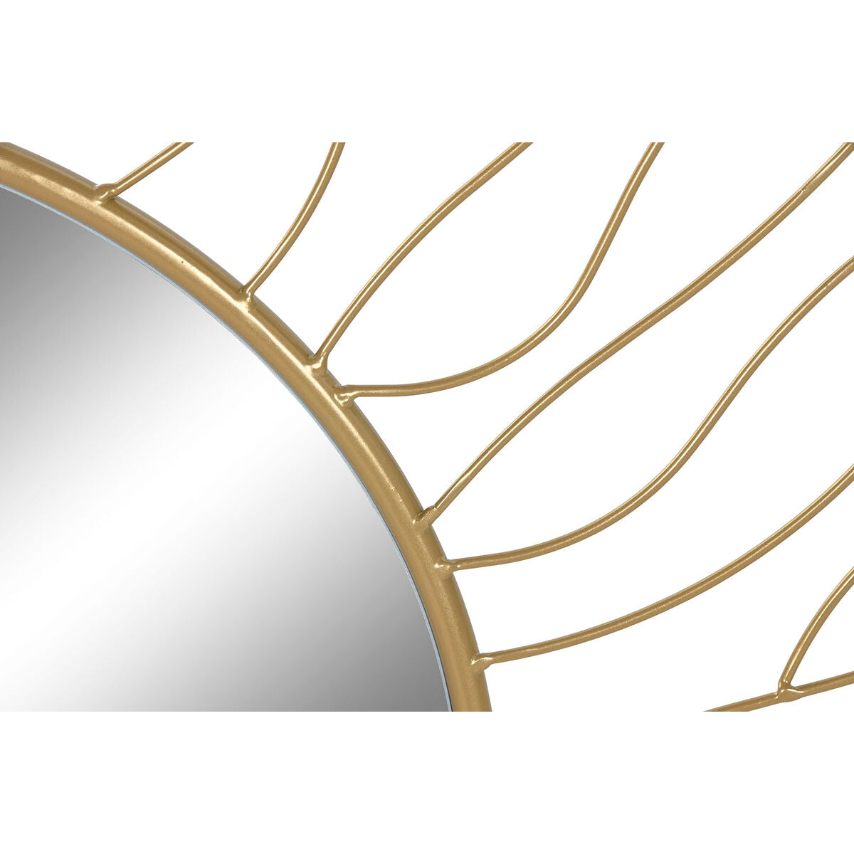 Miroir mural Home ESPRIT Doré 70 x 2 x 70 cm