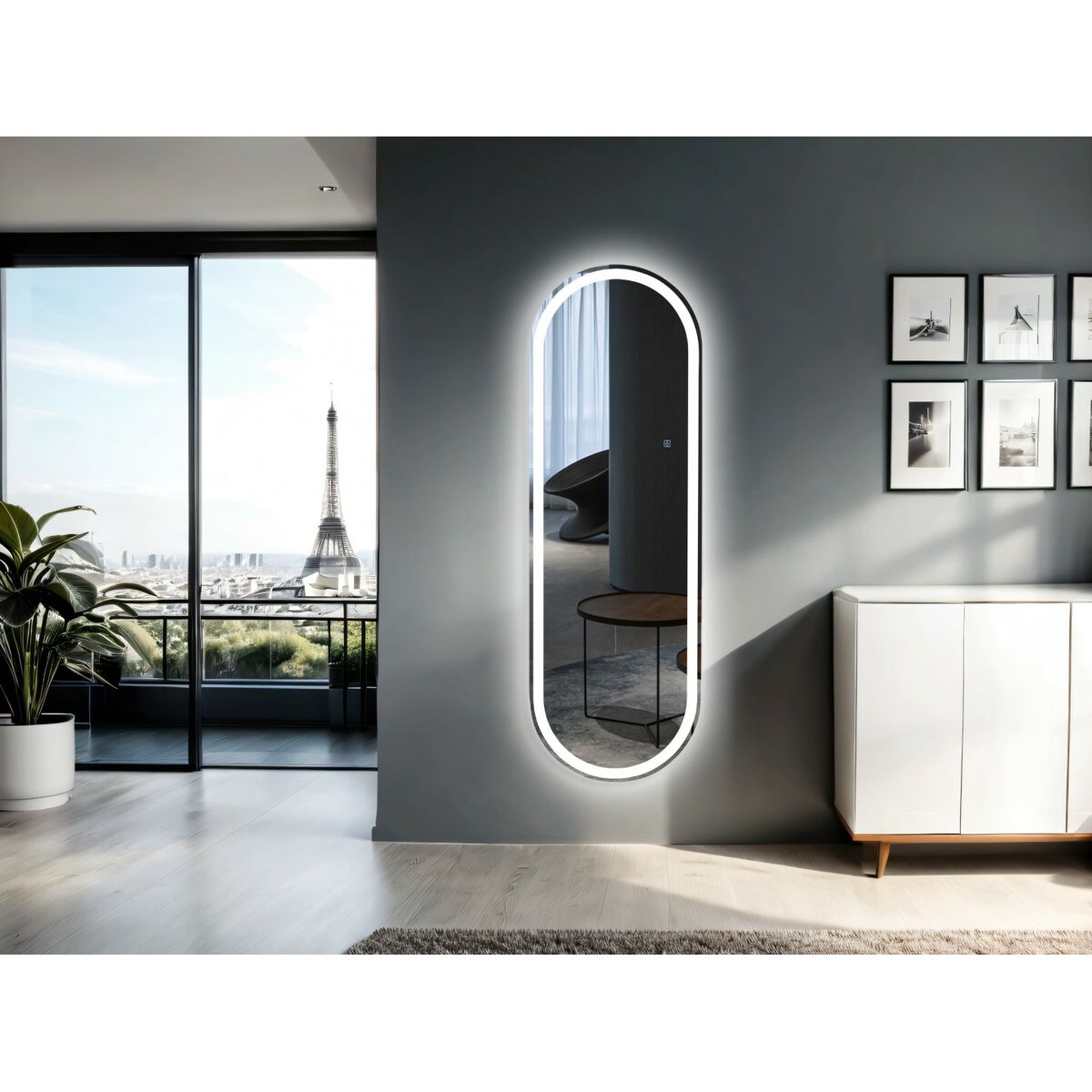 Miroir mural Home ESPRIT Moderne 50 x 0,5 x 150 cm