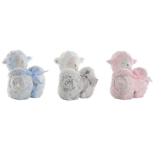 Coffret Bébé Home ESPRIT Bleu Beige Rose Polyester (3 Unités)