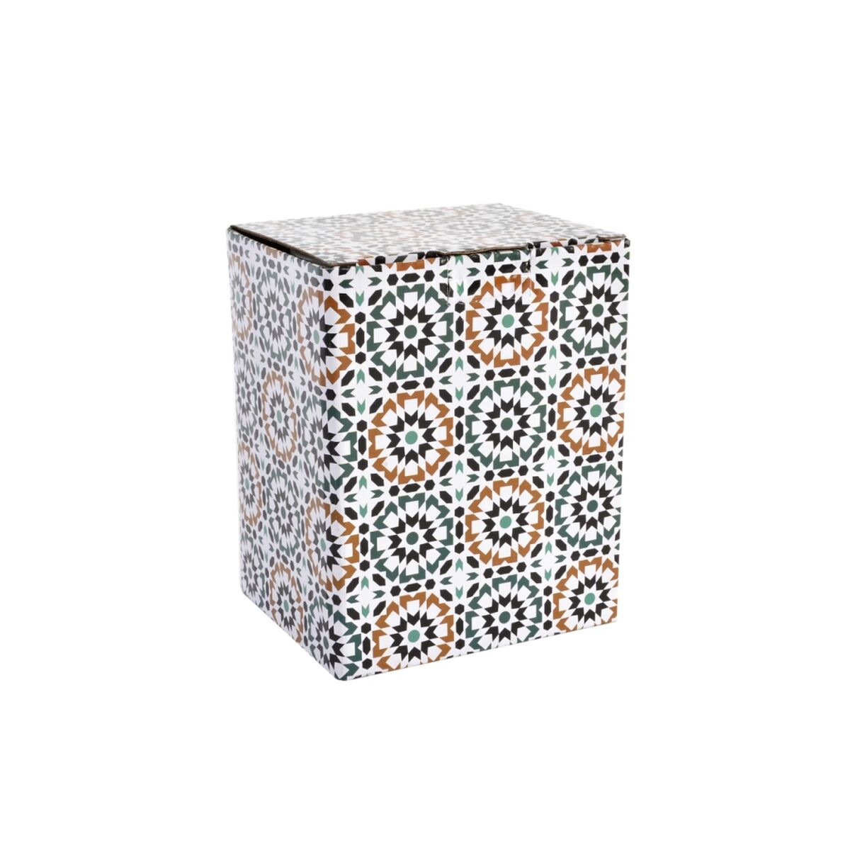 Tasse avec filtre pour infusions DKD Home Decor Multicouleur Orange Carrelage Arabe 300 ml (2 Unités)