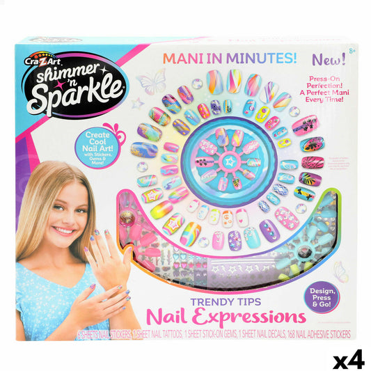 Kit de Design d'Ongles Cra-Z-Art (4 Unités)