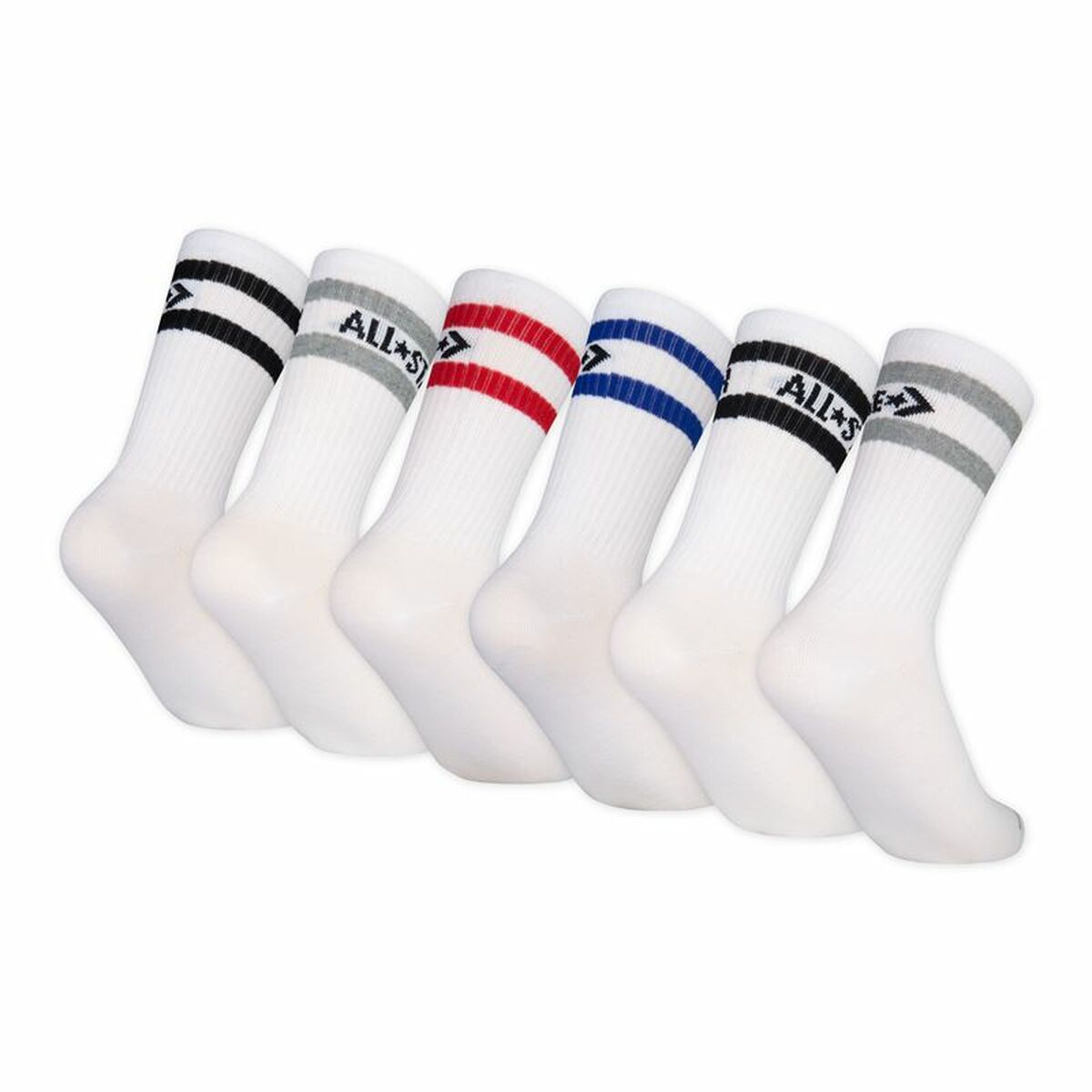 Chaussettes Converse Wordmark Crew Blanc (5-7 Ans)