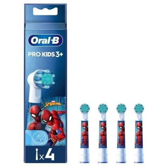 ORAL B Pro Kids Lot De 4 Brossettes Pour Brosses A Dents Electriques Spiderman