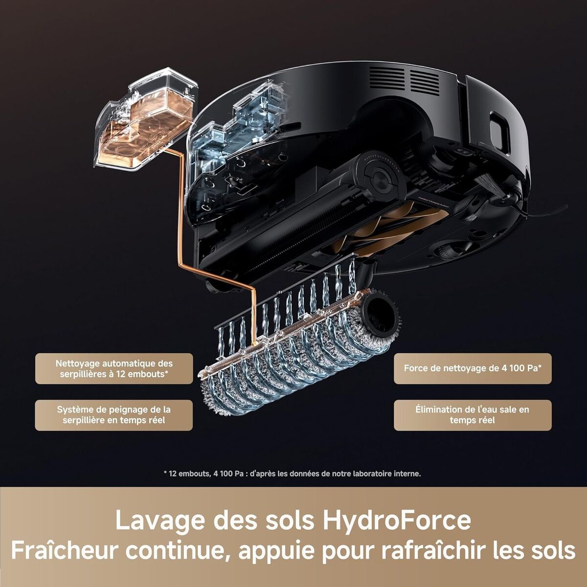 Aspirateur robot MOVA 6400 mAh