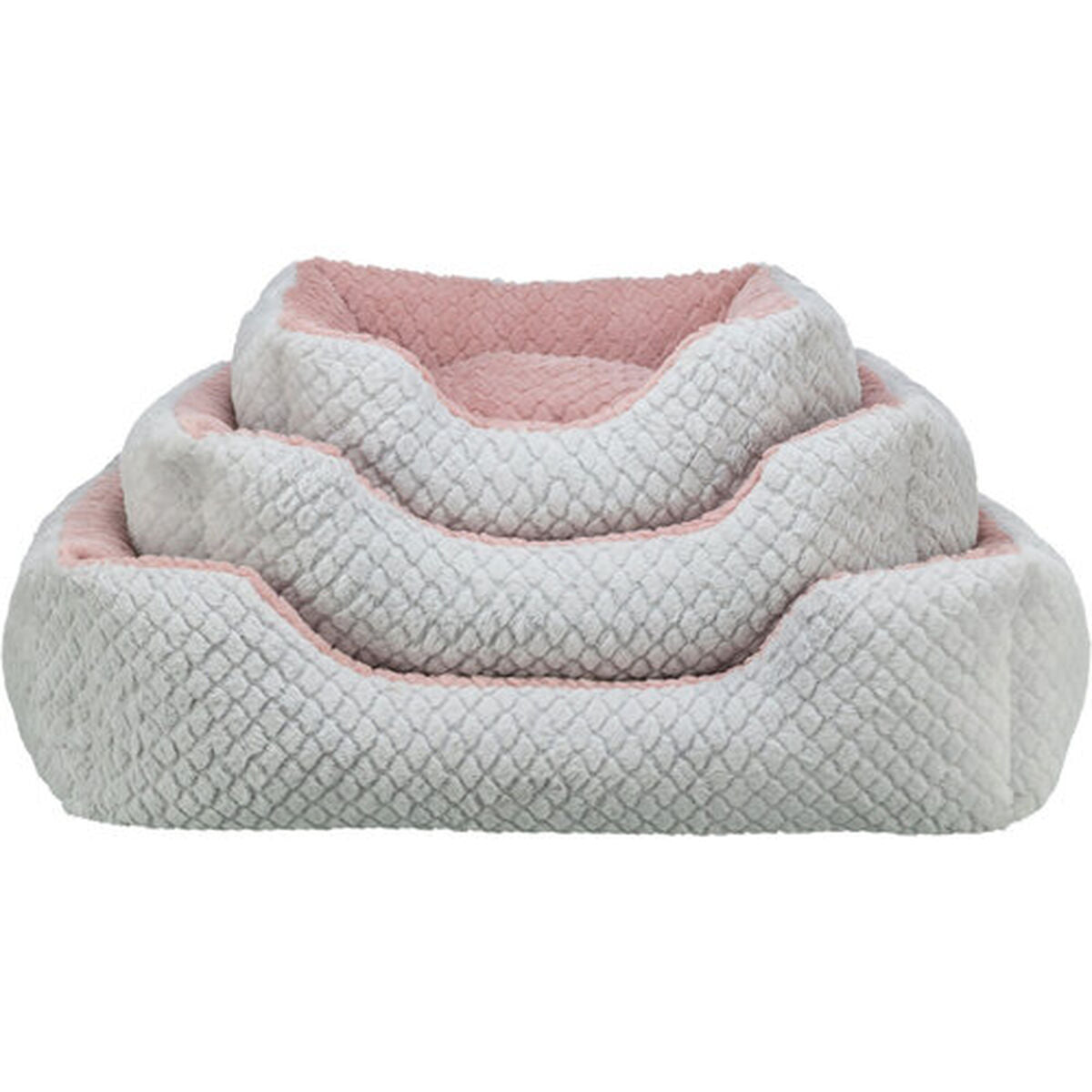 Lit pour chien Trixie Kaline Mio Gris Rose foncé 65 x 50 cm