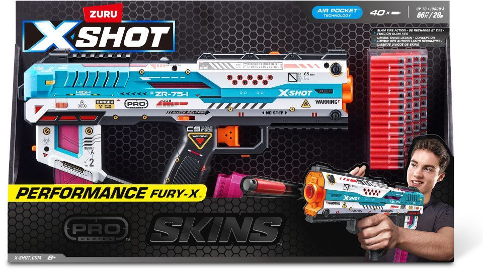Pistolet - ZURU XSHOT - Pro Fury-X - 40 fléchettes