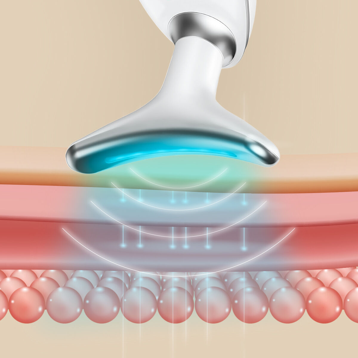 Appareil de Massage Visage & Cou – LED, EMS & Chaleur – Raffermissant Selora InnovaGoods