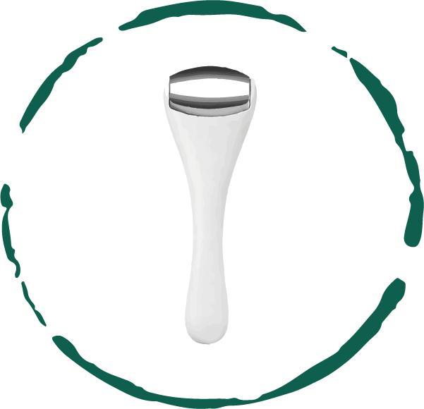 Rouleau de massage visage et yeux – effet froid anti-cernes & anti-fatigue