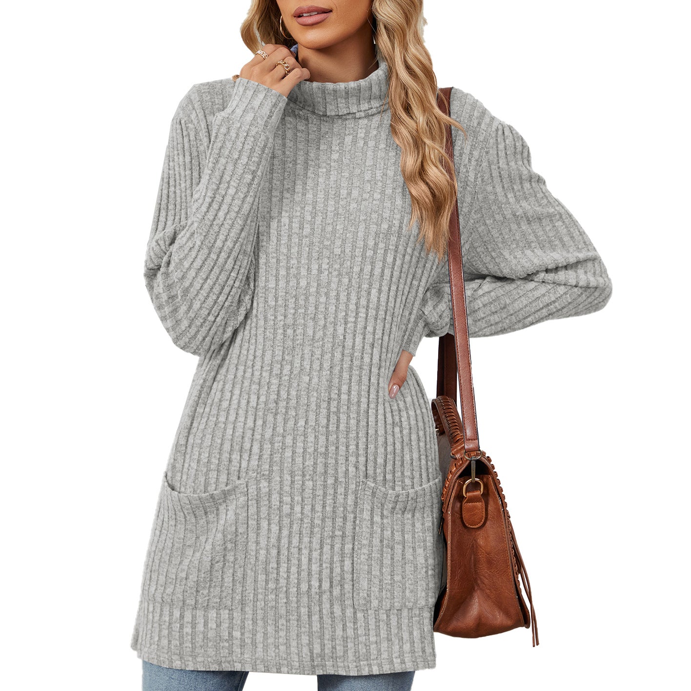 Pull Femme Long Casual Confort