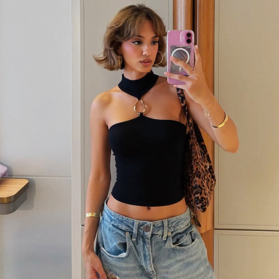 Top Dos Nu Élégant – Coupe Slim Femme