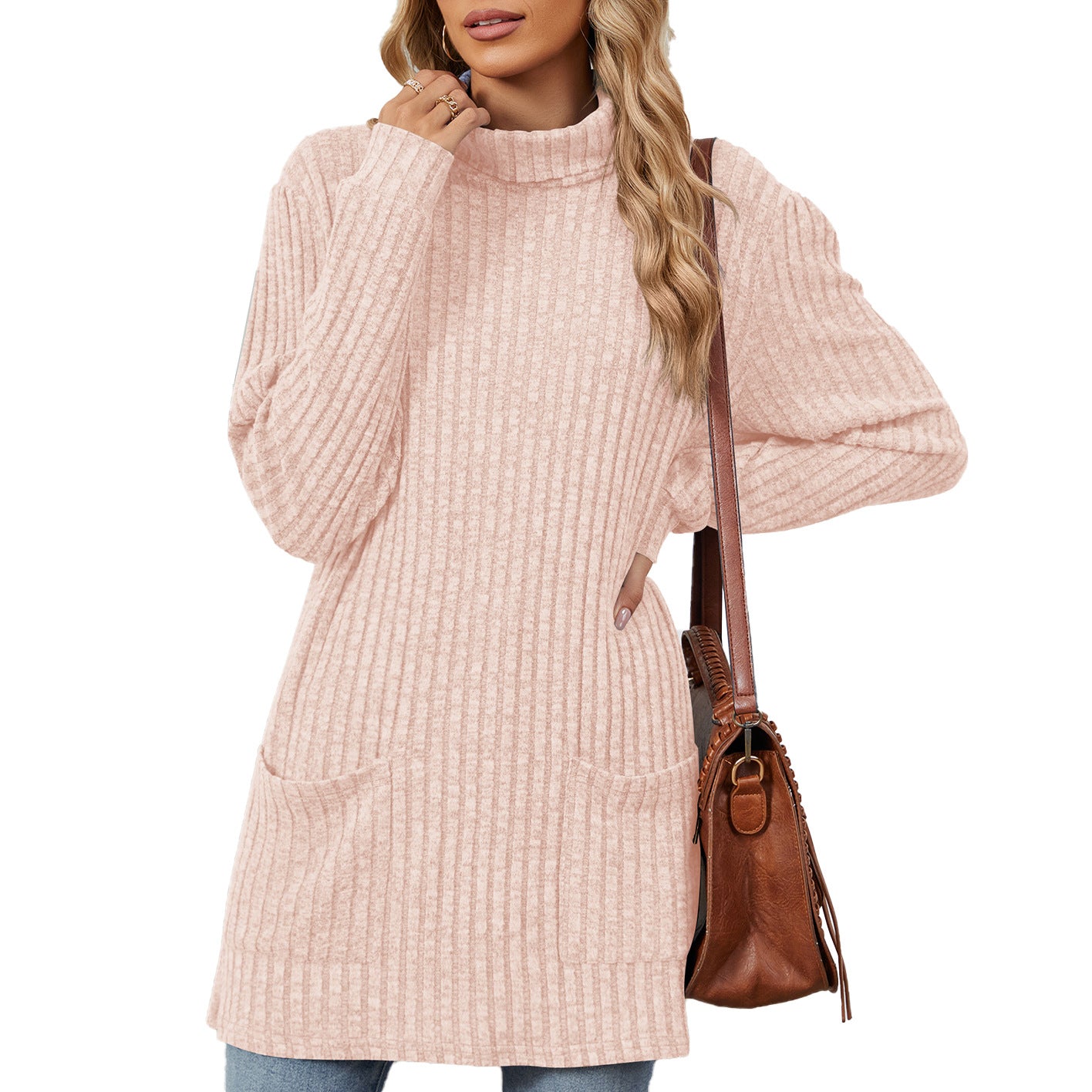 Pull Femme Long Casual Confort