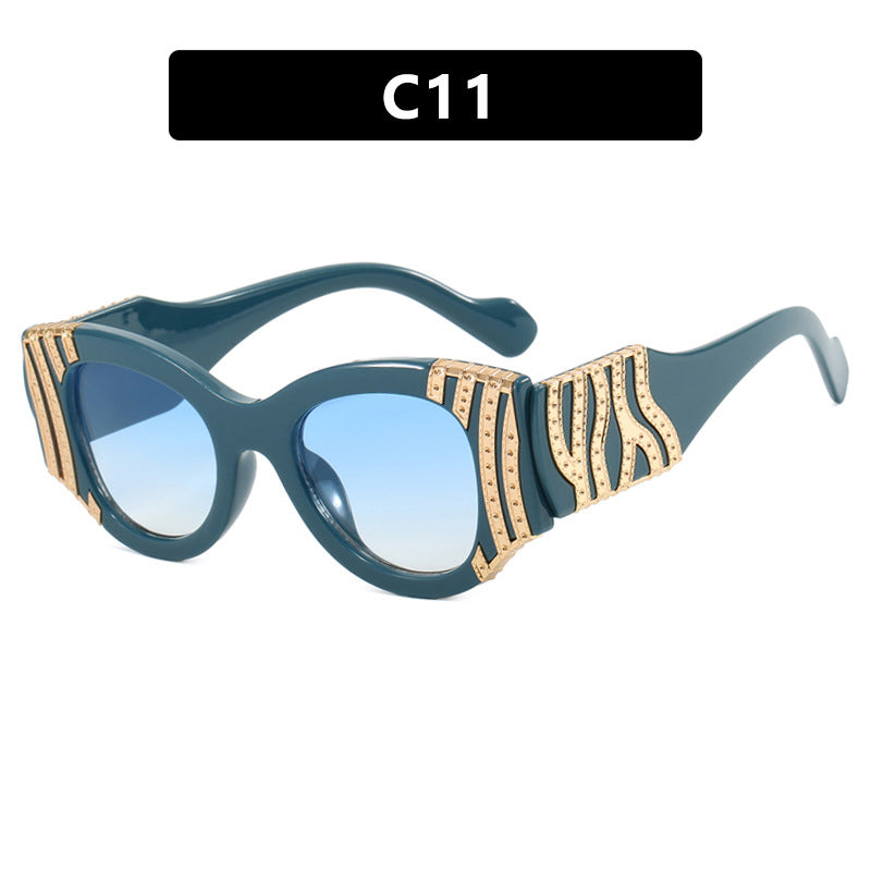Lunettes de soleil ovales tendance femme – Style minimaliste & chic