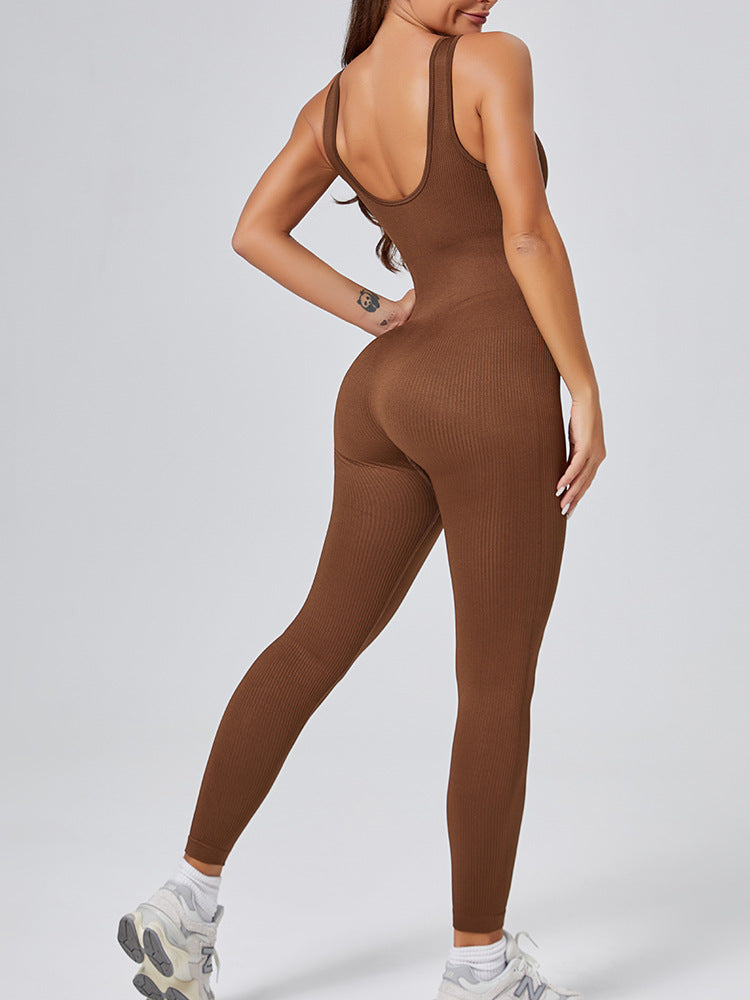 Combinaison Femme Sport Sculptante Sans Manches