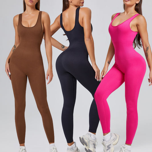 Combinaison Femme Sport Sculptante Sans Manches