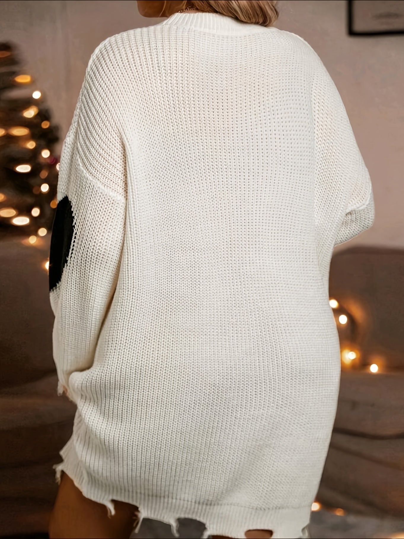 Robe pull élégante grande taille pour femme