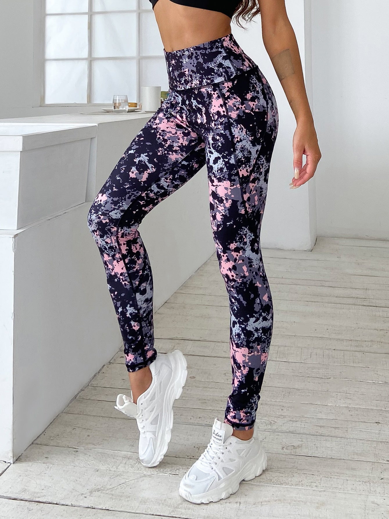 Legging Femme Imprimé Taille Haute – Confort Stretch & Style Tendance