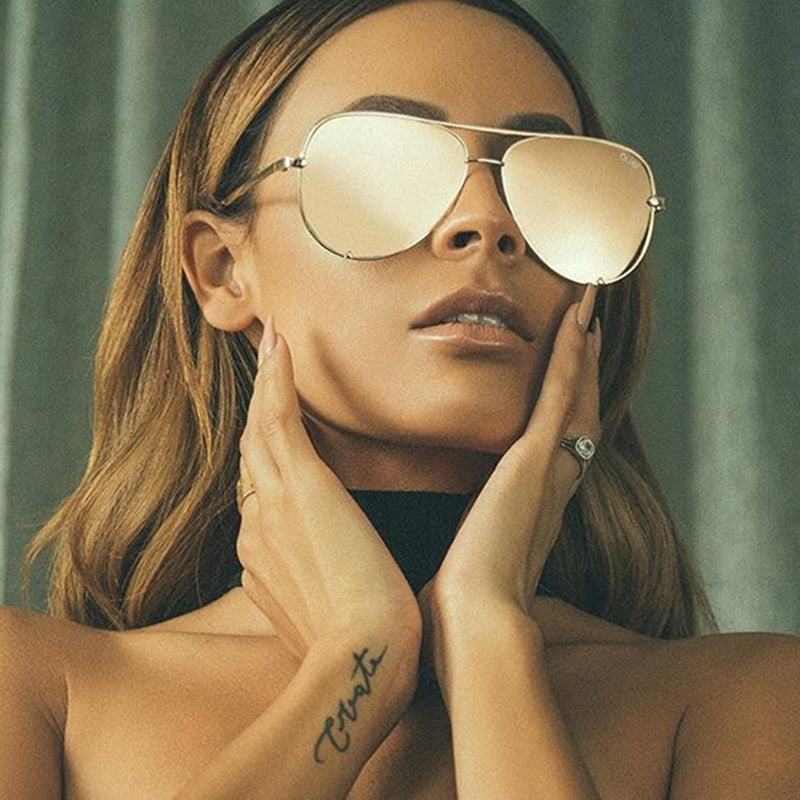 Lunettes de soleil aviateur femme – Style tendance & verres dégradés