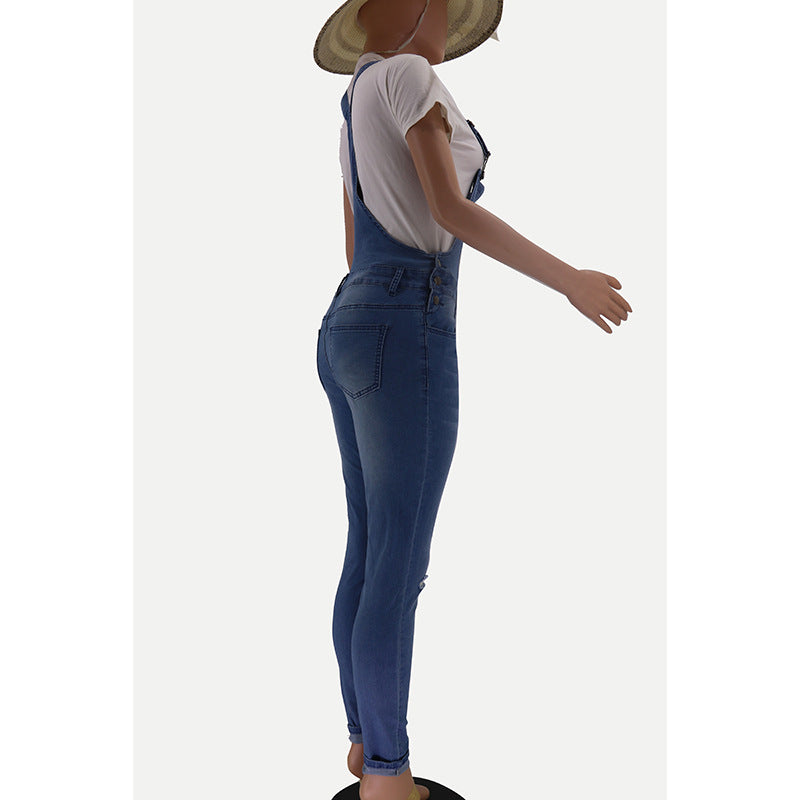 Salopette Jean Femme Slim Denim