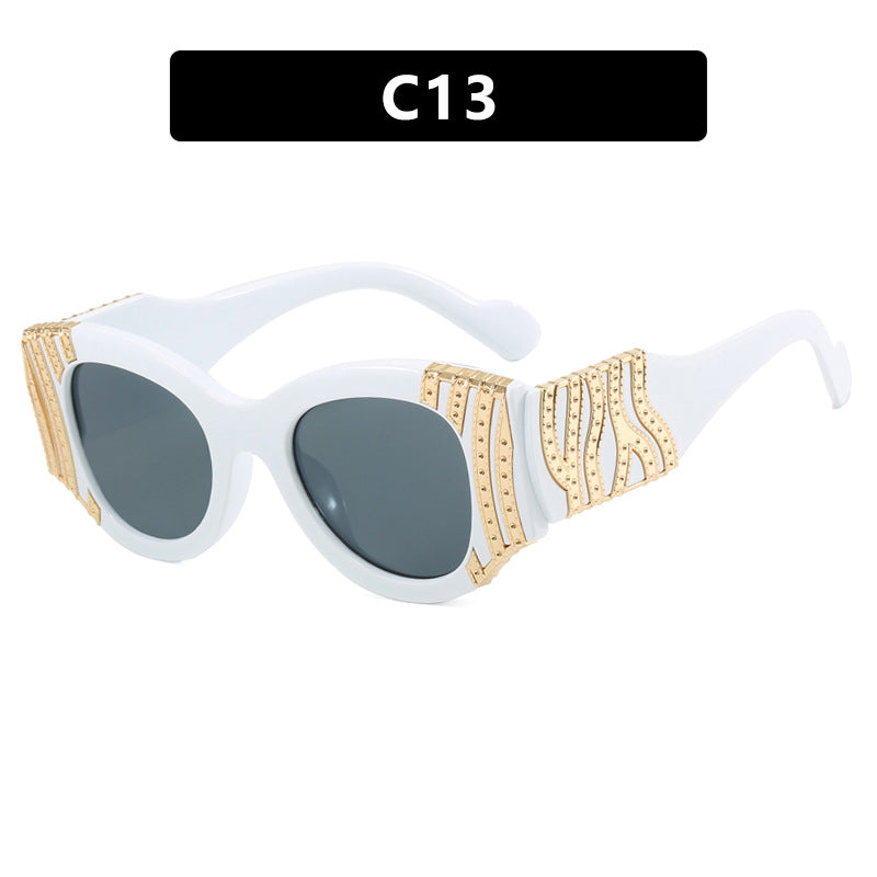 Lunettes de soleil ovales tendance femme – Style minimaliste & chic