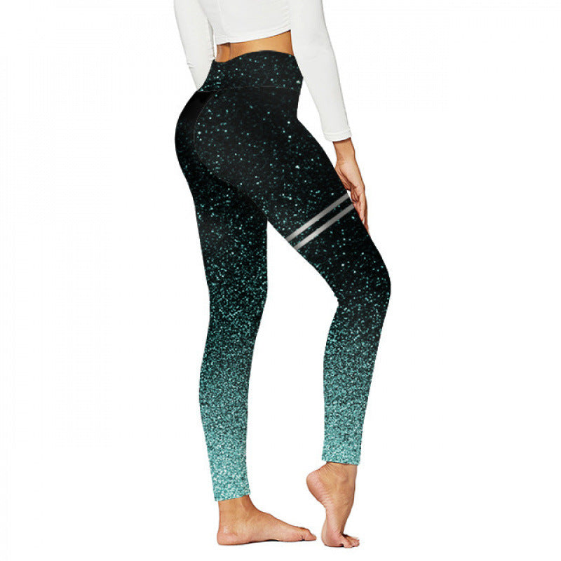 Legging Femme Yoga Taille Haute – Stretch Gainant à Motifs Imprimés