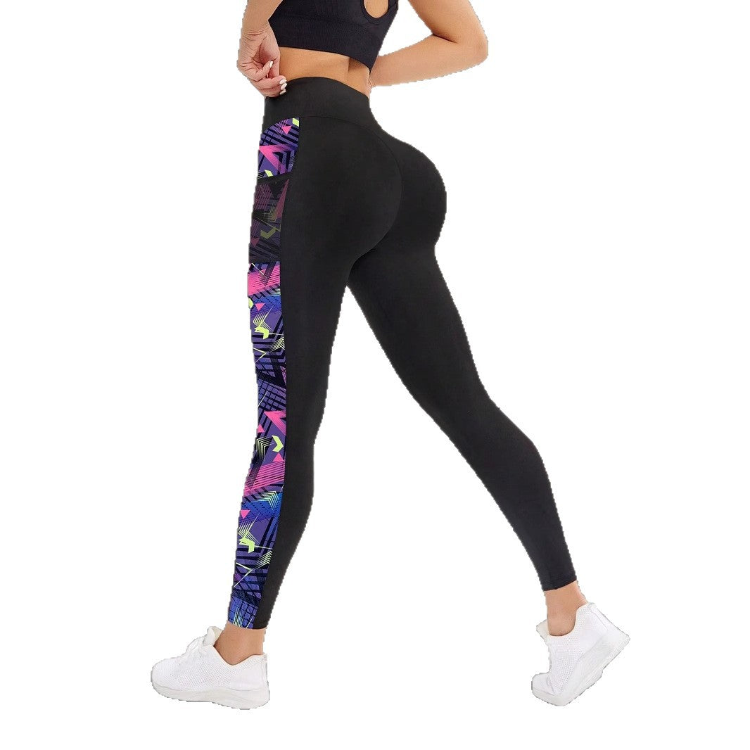 Legging Femme Yoga Évasé Taille Haute – Stretch Gainant avec Poches